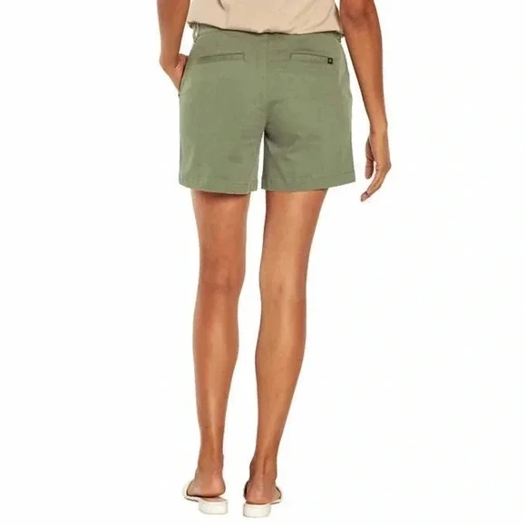 Banana  Republic Tailored Chino Shorts Tencel Army Green Size 0 NWT - Picture 5 of 16